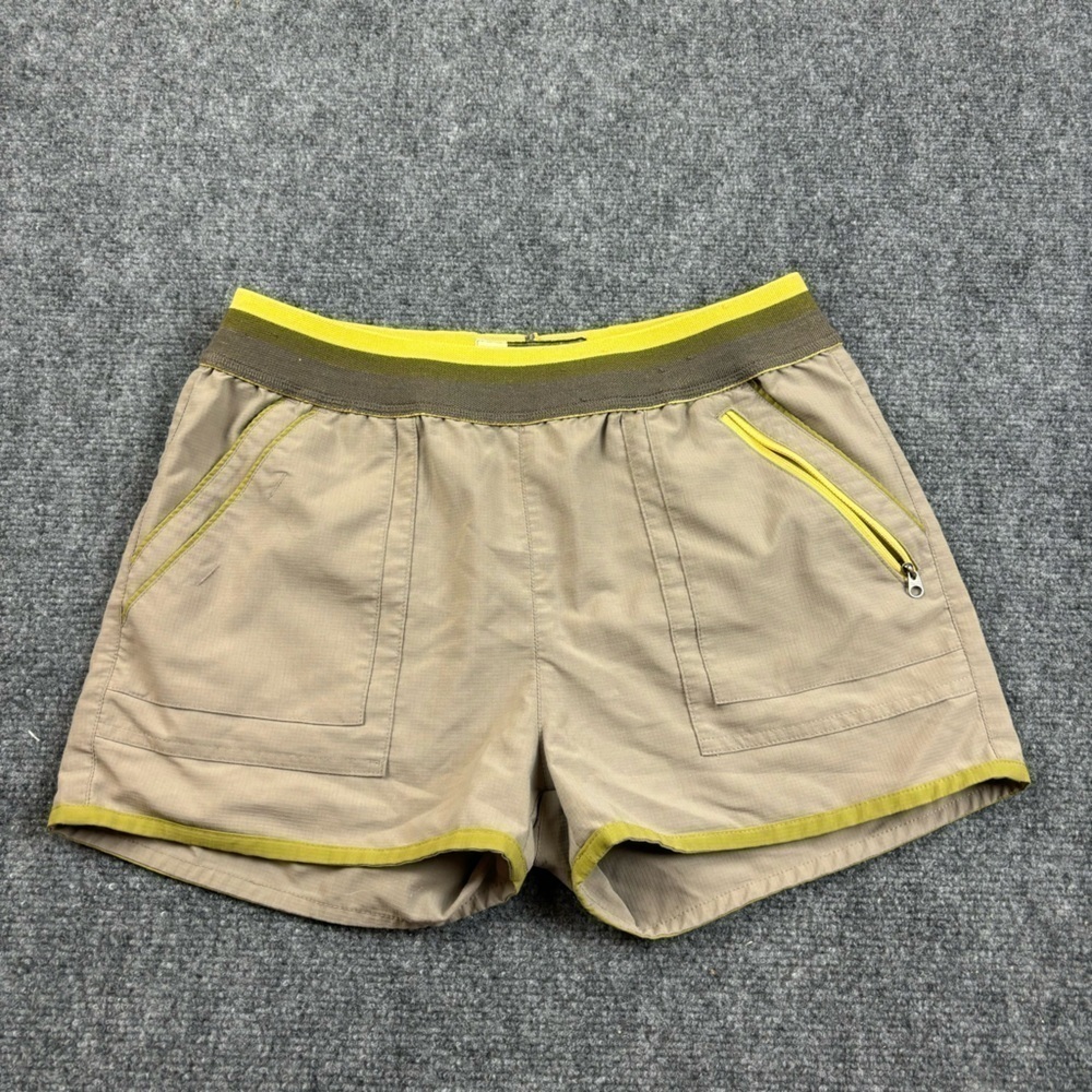 ROSCOE OUTDOORS Women’s Backcountry Shorts Khaki w/yellow details size: Small